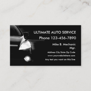 Coole Visitenkarten für die Automobilbranche Visitenkarte