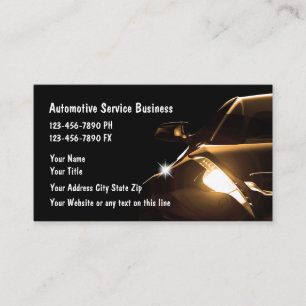 Coole Visitenkarten für die Automobilbranche Visitenkarte
