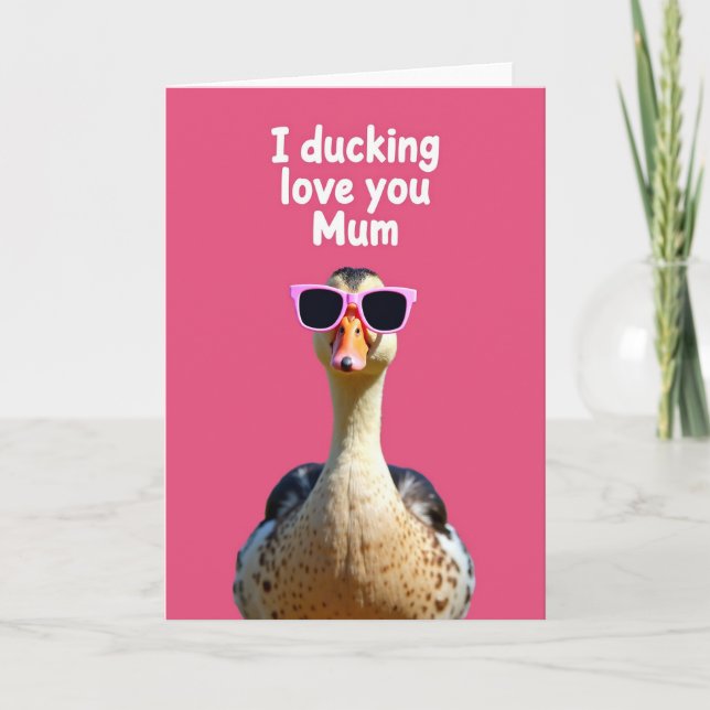 Coole Vogel liebende Mutter Karte (Vorderseite)