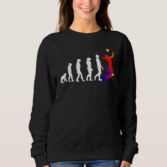 Coole Volleyball oder Beach Volleyball Retro Look  Sweatshirt (Vorderseite)
