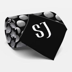 Coole Volleyballmuster Monogramm Krawatte