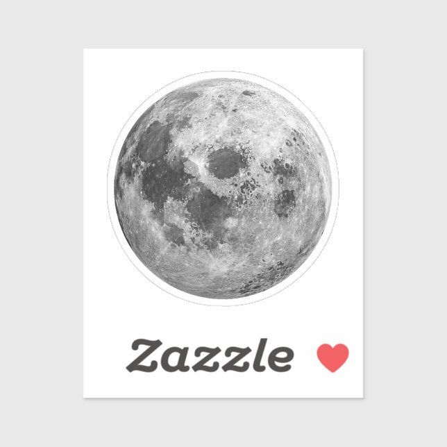 Coole Vollmond-Astronomie Aufkleber (Blatt)