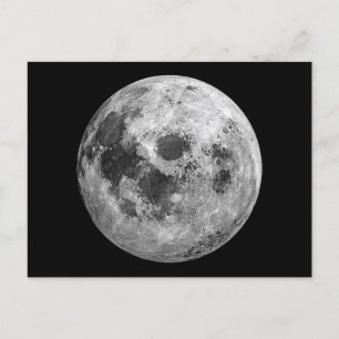 Coole Vollmond-Astronomie Feiertagspostkarte