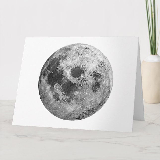 Coole Vollmond-Astronomie Karte (Vorderseite)