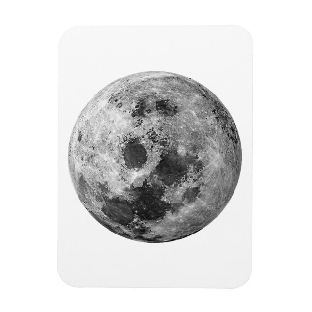 Coole Vollmond-Astronomie Magnet (Vertikal)