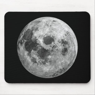 Coole Vollmond-Astronomie Mousepad