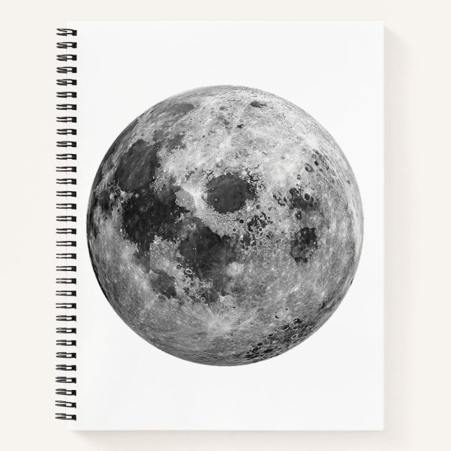 Coole Vollmond-Astronomie Notizbuch (Vorderseite)