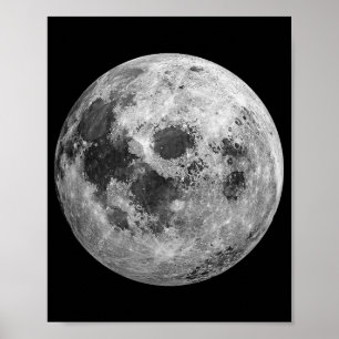 Coole Vollmond-Astronomie Poster