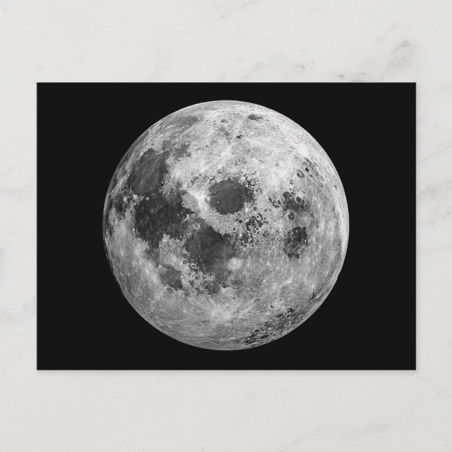 Coole Vollmond-Astronomie Postkarte (Vorderseite)