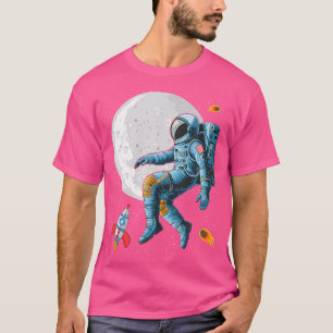 Coole Vollmond Luna Weltraumwissenschaft T-Shirt