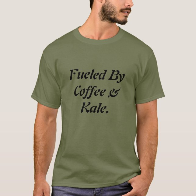 Coole, von Kaffee und Kale gesäubert Männer T-Shirt (Vorderseite)