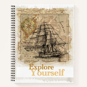 Coole Vorlage für elegante Selbstverbesserung Notizbuch