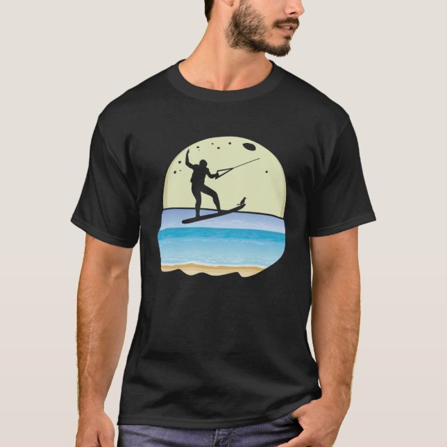 Coole Wakeboarding-Grafik für Wakeboard T-Shirt (Vorderseite)