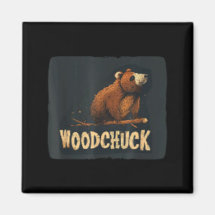 Coole Waldmurmeltier-Kostüm für Groundhog-Fans Magnet