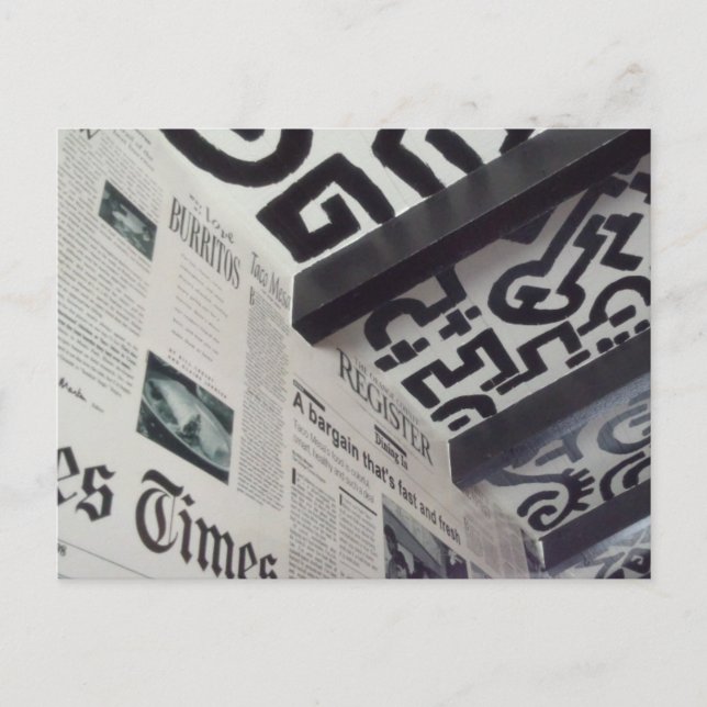 Coole Wall Art Postkarte (Vorderseite)