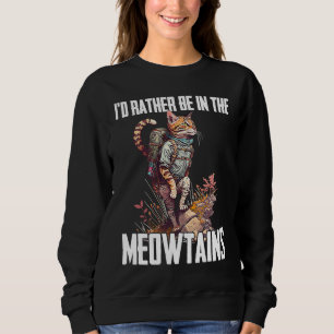 Coole Wanderkatzen für Männer Frauen Kinder Wander Sweatshirt
