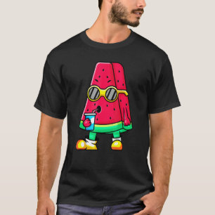 Coole Wassermelone Fruchttragende Sonnenbrille Som T-Shirt
