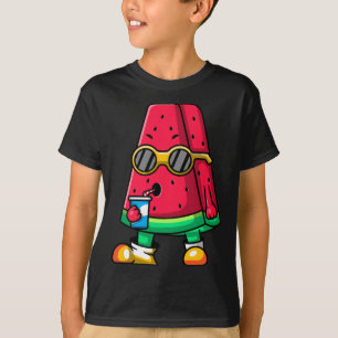 Coole Wassermelone Fruchttragende Sonnenbrille Son T-Shirt
