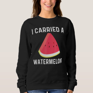 Coole Wassermelone für Männer Rote Melone Sweatshirt