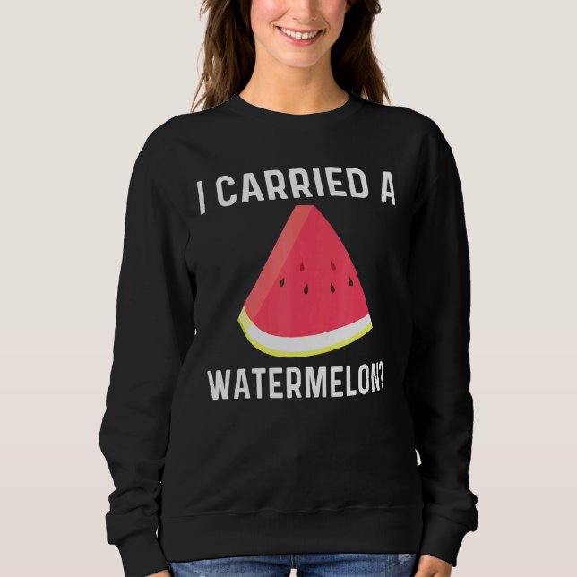 Coole Wassermelone für Männer Rote Melone Sweatshirt (Vorderseite)