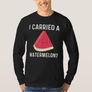 Coole Wassermelone für Männer Rote Melone T-Shirt