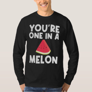Coole Wassermelone für Männer Rote Melone T-Shirt