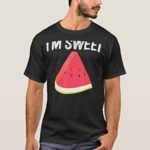 Coole Wassermelone für Männer Rote Melone T-Shirt