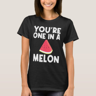 Coole Wassermelone für Männer Rote Melone T-Shirt