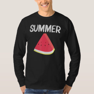 Coole Wassermelone für Männer Rote Melone T-Shirt