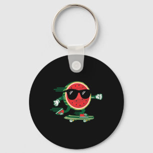 Coole Wassermelone Skateboarding 90er Vintage Somm Schlüsselanhänger