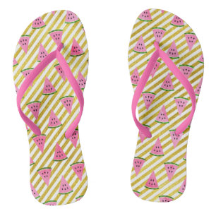 Coole Wassermelone und gelbes Flip Flops