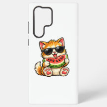 Coole Wassermelonen-Katze