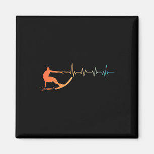 Coole Wasserski Kunst, Dichtung und Musik Magnet