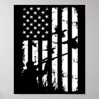 Coole Wasservögel Amerikanische Vintage US-Flagge