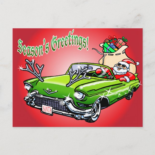 Coole Weihnachten! Feiertagspostkarte (Vorderseite)