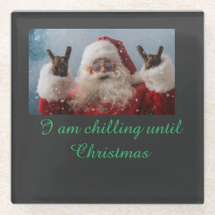 Coole Weihnachten Glasuntersetzer