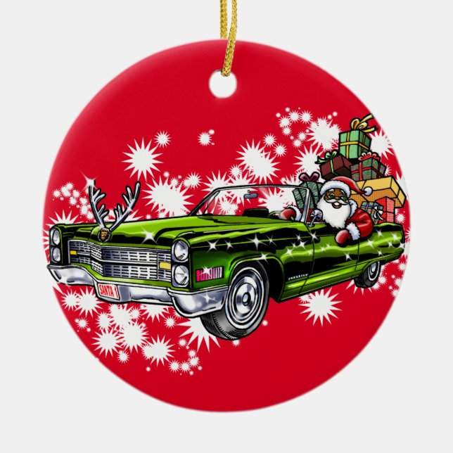 Coole Weihnachten! Keramikornament (Vorne)