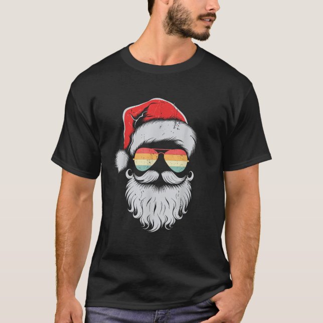 Coole Weihnachtsbrille Weihnachten Weihnachten Wei T-Shirt (Vorderseite)