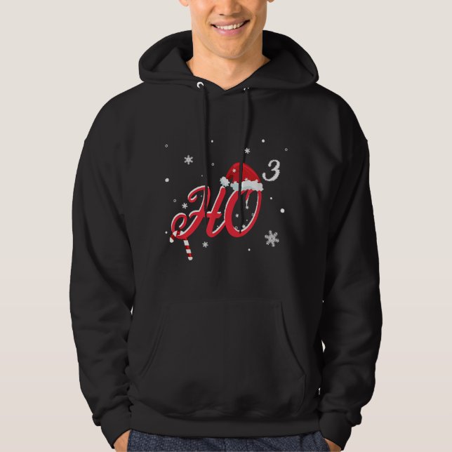 Coole Weihnachtsfeier HO-3 Weihnachtsmannmütze Fun Hoodie (Vorderseite)