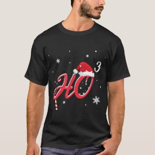 Coole Weihnachtsfeier HO-3 Weihnachtsmannmütze Fun T-Shirt