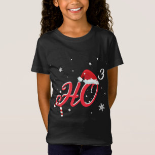 Coole Weihnachtsfeier HO-3 Weihnachtsmannmütze Fun T-Shirt