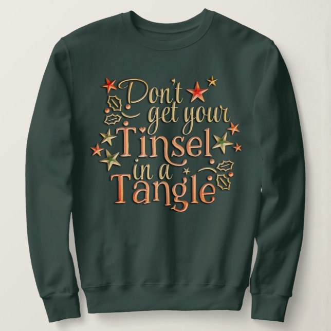 coole Weihnachtsfeier im Tinkeln Weihnachten Sweatshirt (Design vorne)