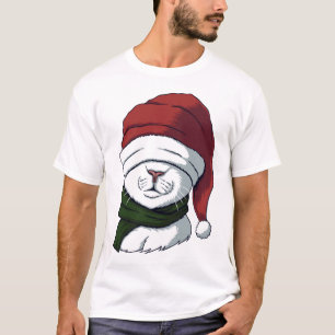 Coole Weihnachtskatze T-Shirt