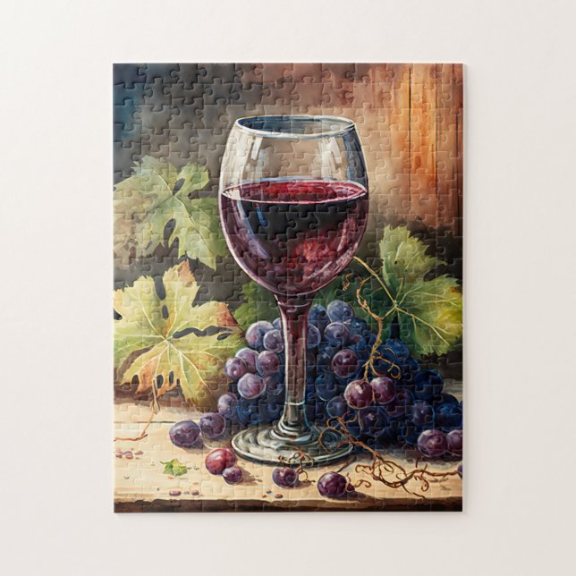 Coole Weinliebhaber Puzzle (Vertikal)