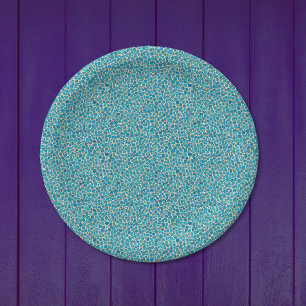 Coole Wilde Krokodilhaut Teal Textur Sumpf Party Pappteller