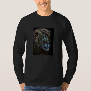 Coole wilde Löwen-Outfit-Illustration Grafikdesign T-Shirt