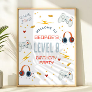 Coole Willkommensschilder für Jungen zum Geburtsta Poster