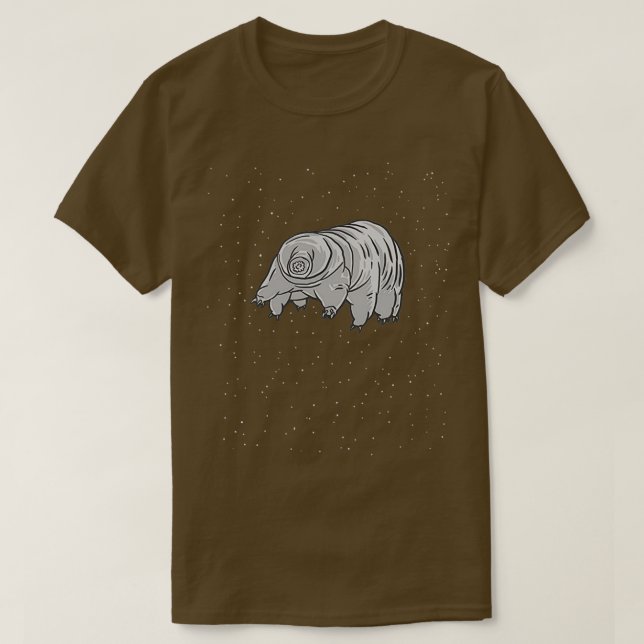 Coole Wissenschaft als Wasserbär in Weltraumgesche T-Shirt (Design vorne)