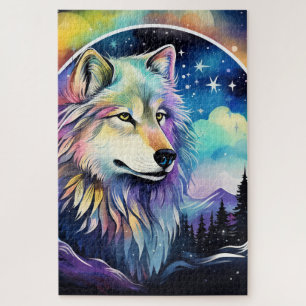 Coole Wolf-Tierliebhaber  Puzzle
