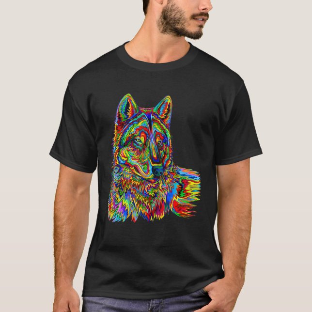 Coole Wolfenkleidung 1 T-Shirt (Vorderseite)